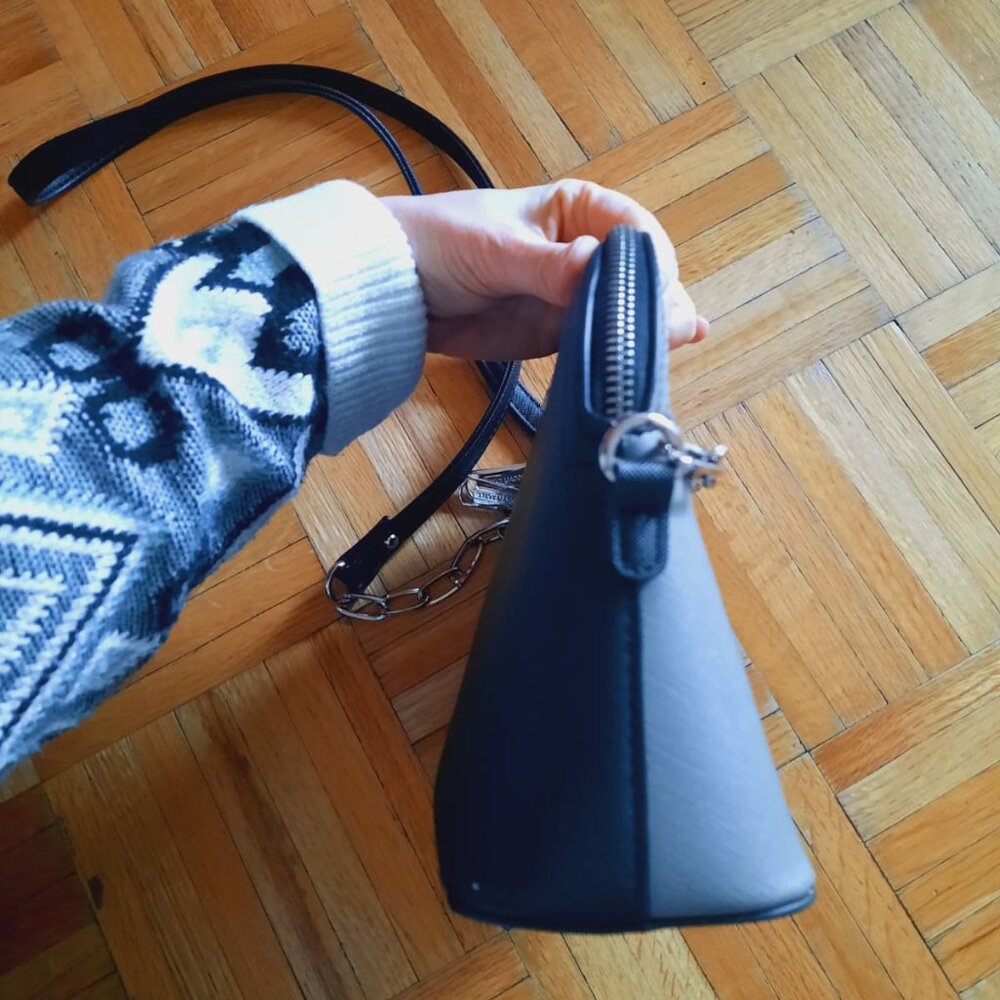 Steve Madden Crossbody bag black and grey, NEW - Picture 14 of 15